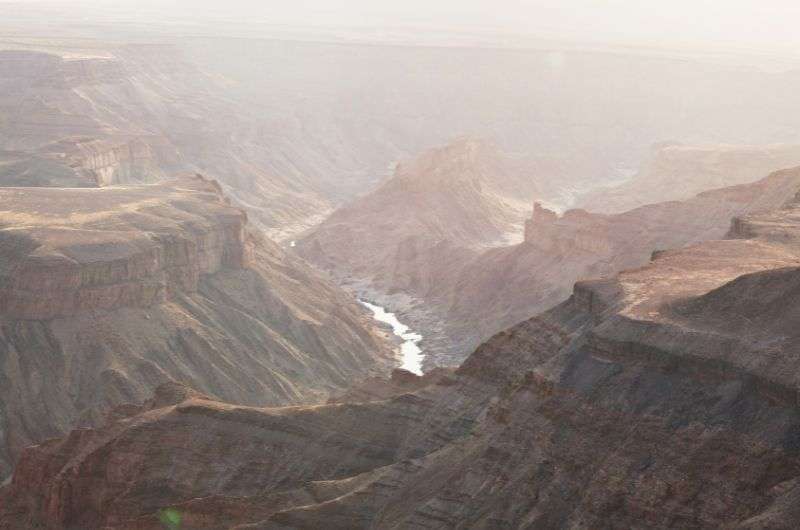  View during the Fish River Canyon hike in Namibia