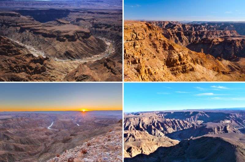 Fish River Canyon views in Namibia