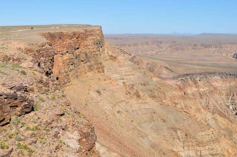 Hobas—a city close to the Fish River Canyon in Namibia