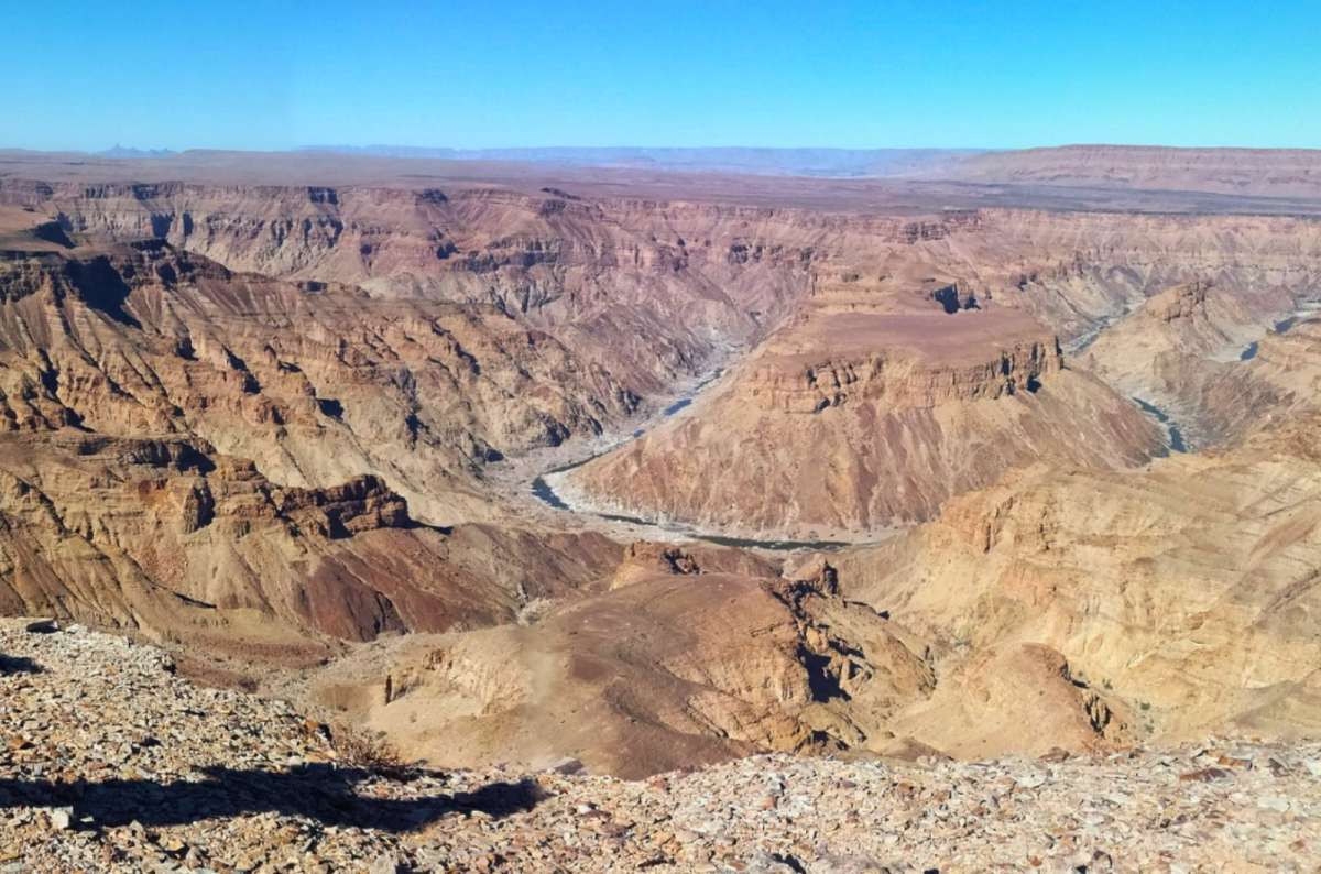 View over Fish River Canyon near Keetmanshoop, Namibia