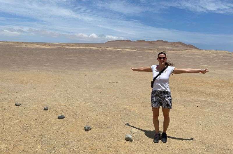 Travelling around Paracas in Peru