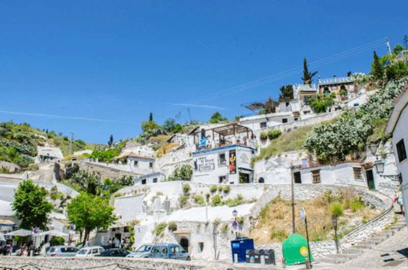 Sacromonte neighborhood in Granada, Andalusia 