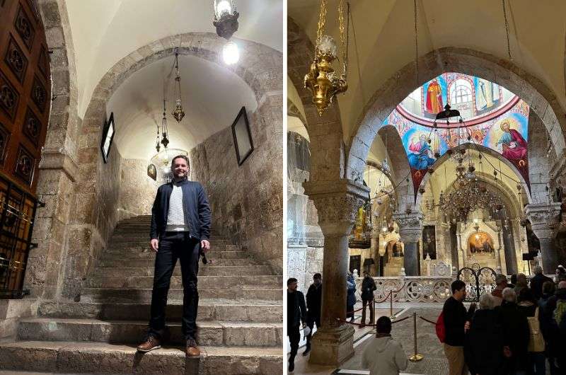 Visiting Church of the Holy Sepulcher, Israel