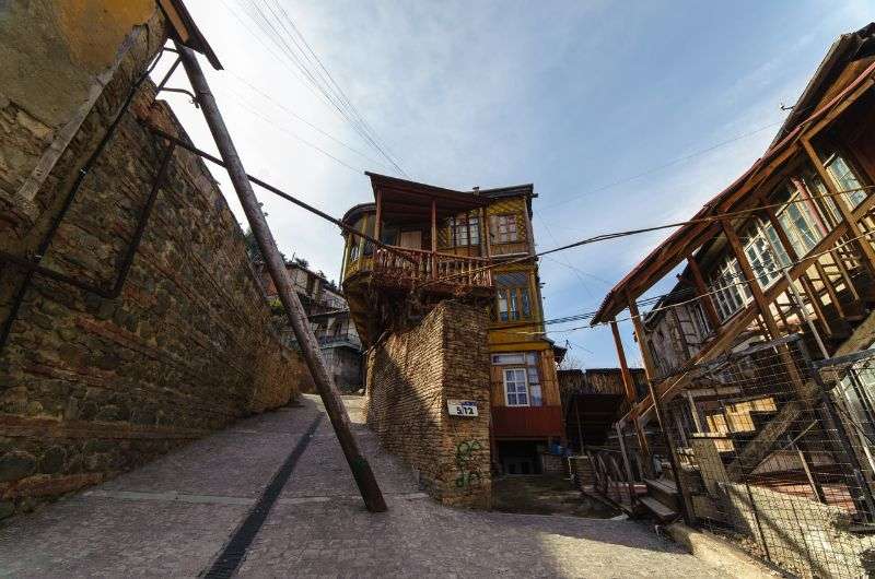 A view of Tbilisi from cable car, Gerogia