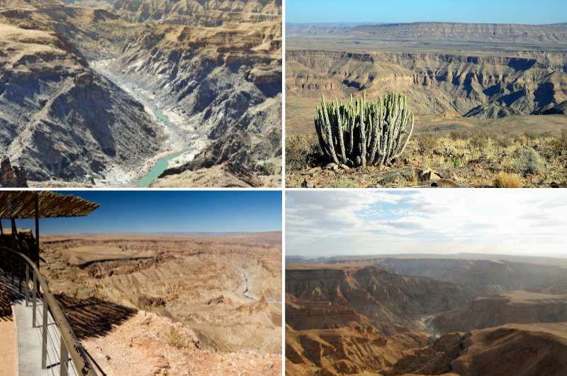 Fish River Canyon views in Namibia