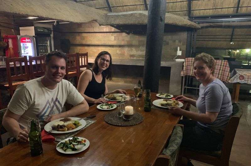 Dinner at the Burgsdorf Guest Farm, Namibia