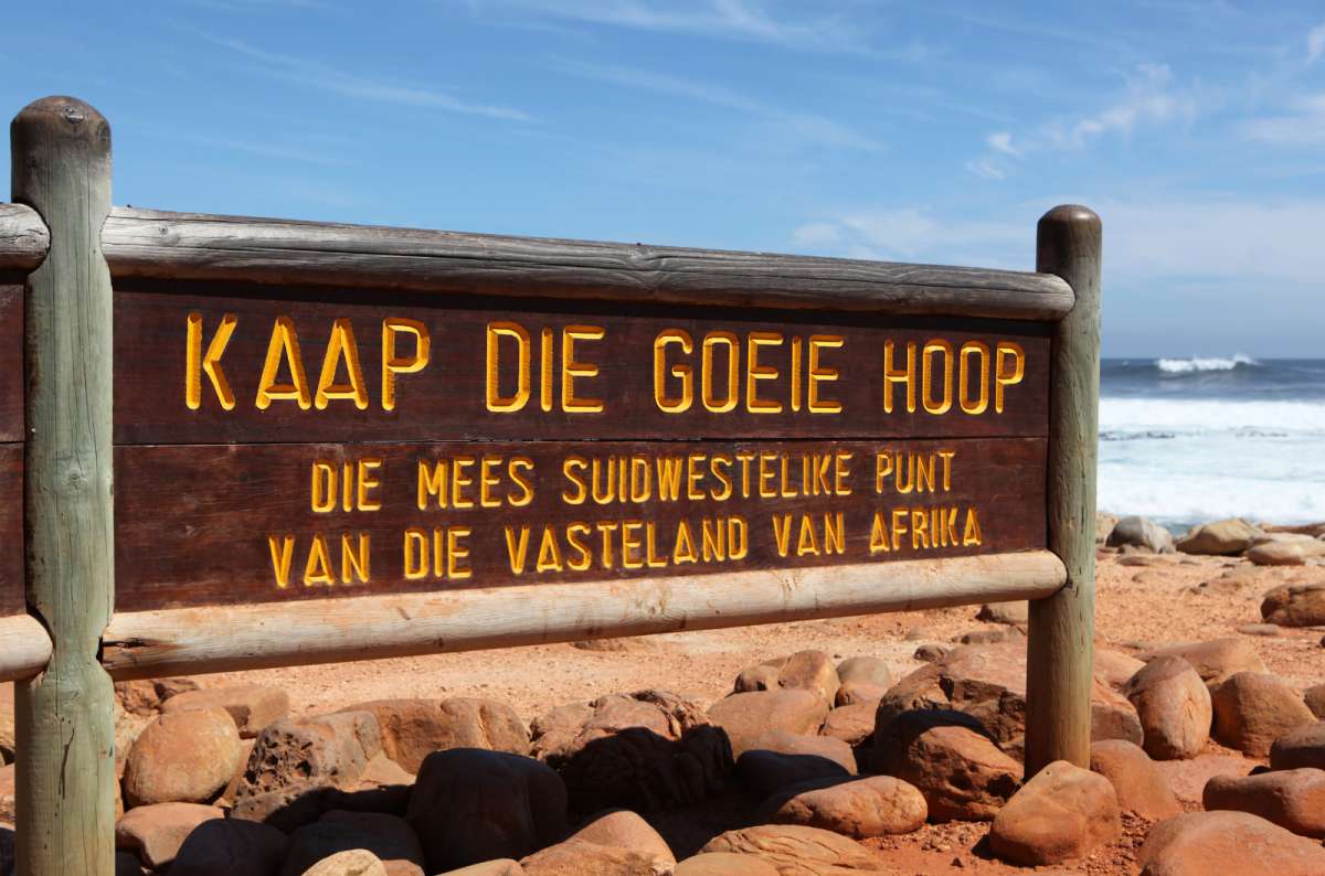 Sign in Cape of Good Hope, South Africa