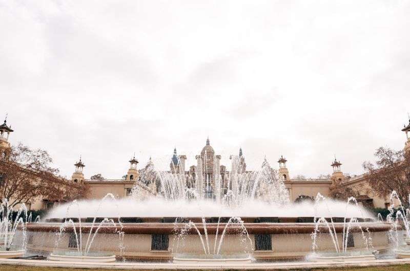 Alt text: The Magic Fountain in Barcelona, Spain