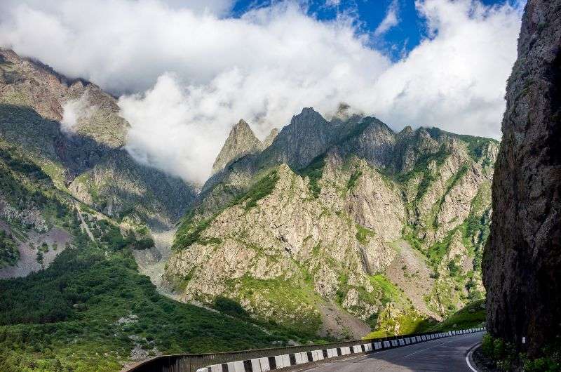 Driving through the Georgian Military Highway