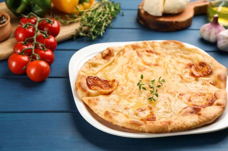 Tasting cheese in Zugdidi, Georgia