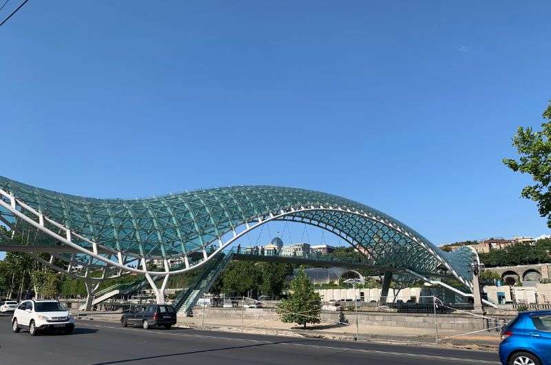 The Bridge of Peace in Tbilisi, Georgia