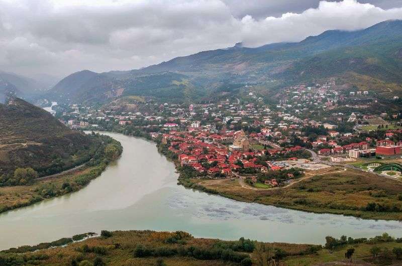 The city of Mtskheta in Georgia