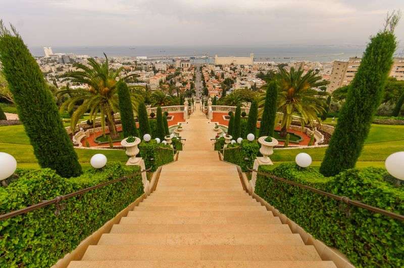 The Bahai Garden in Haifa, Israel