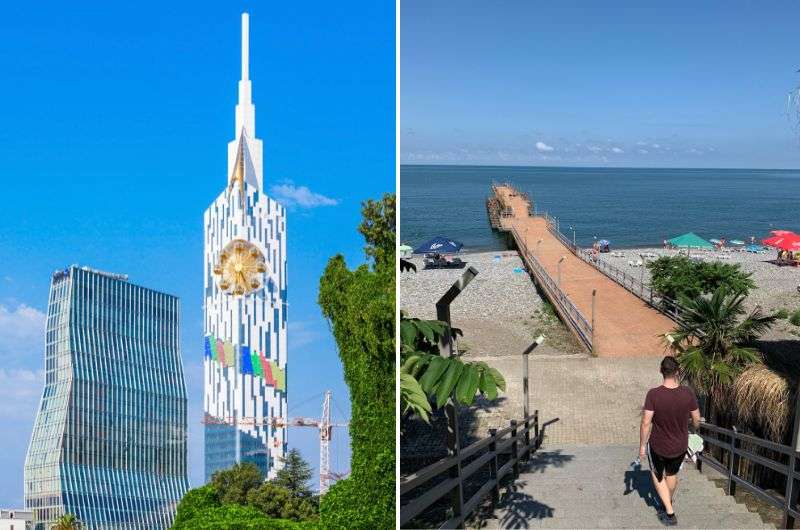 Batumi Beach and city, Georgia’s top beach resort