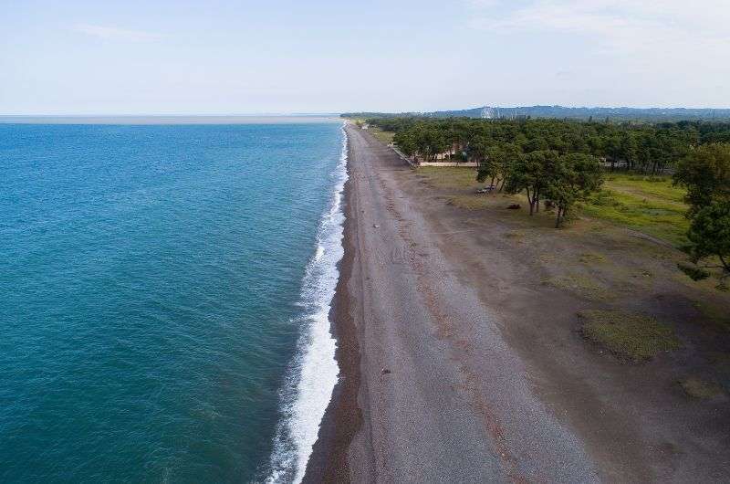 Kobuleti beach in Georgia