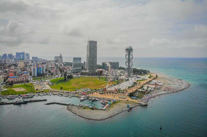 The city of Batumi in Georgia