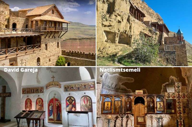 David Gareja and Natlismtsemeli Monastery caves in Georgia