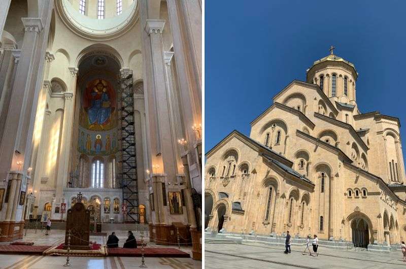 Holy Trinity Cathedral interiour, Tbilisi, Georgia