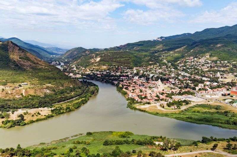 The city of Mtskheta in Georgia