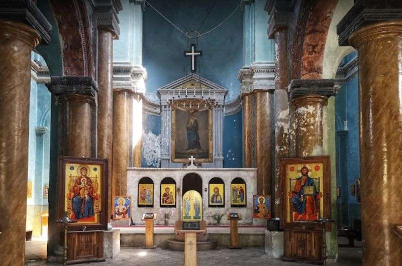 The interior of the Holy Annunciation Church in Kutaisi, Georgia