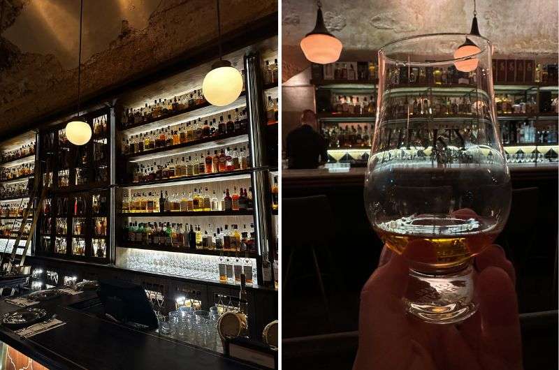 A whiskey bar in Tel Aviv, Israel