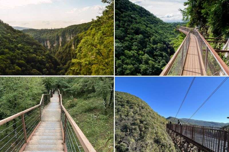 Okatse Canyon, day hikes near Kutaisi