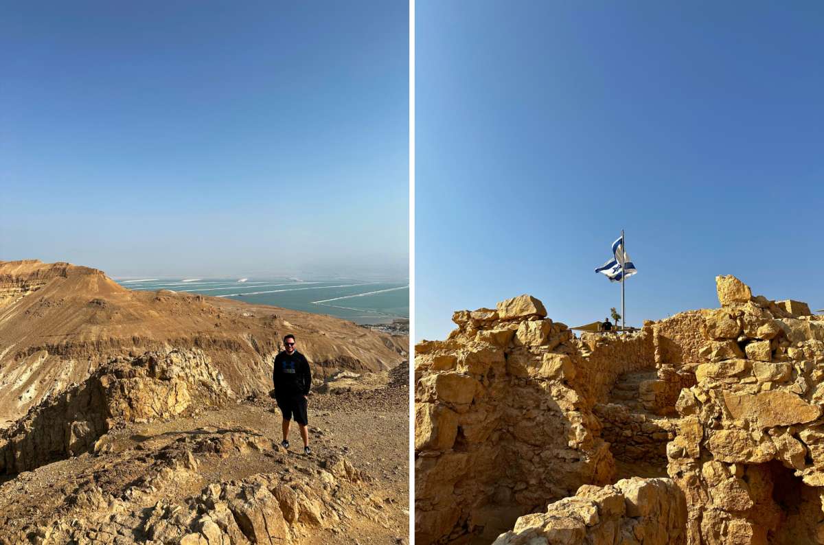 Sweeping desert views and ancient ruins atop Masada, one of the most beautiful places in Israel, photo by Next Level of Travel