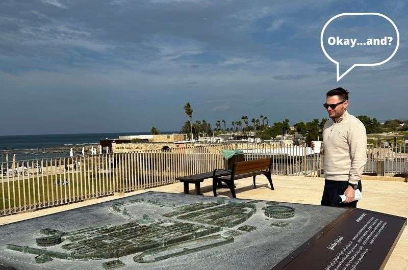 Walking around the Caesarea, Israel