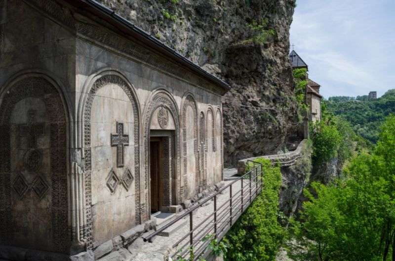 Mgvimevi Convent near Chiatura, Georgia