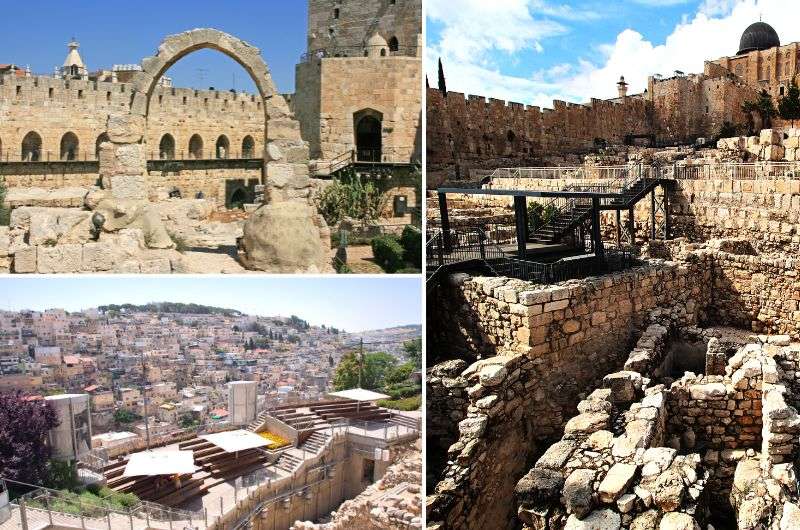 The ancient city of David archeological site in Jerusalem, Israel
