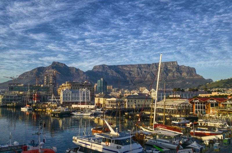 Cape Town port in South Africa