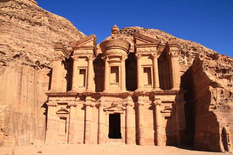 The city of Petra in Jordan