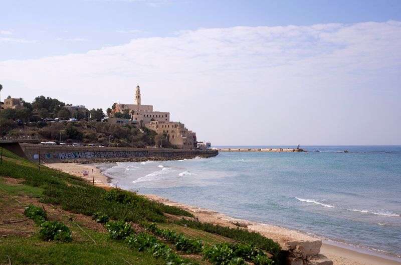 Alma Beach in Tel Aviv, Israel