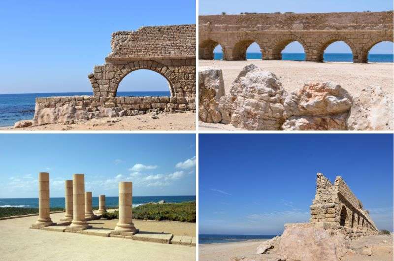 Caesarea Beach in Caesrarea, Israel