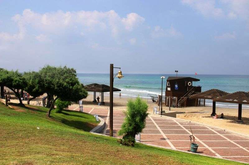 Dado Beach in Haifa, Israel