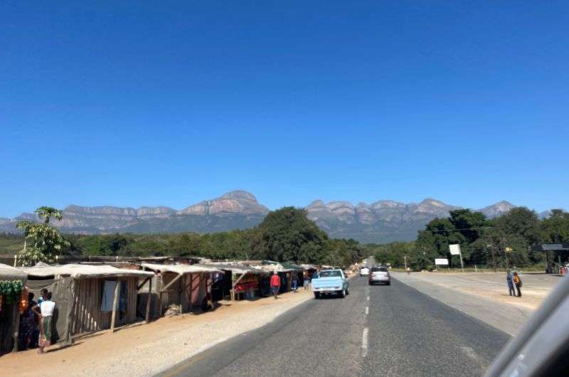 Driving to the Panorama Route, South Africa