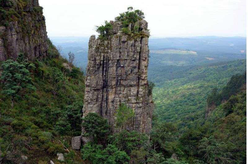 The Pinnacle Rock along the Panorama Route in South Africa