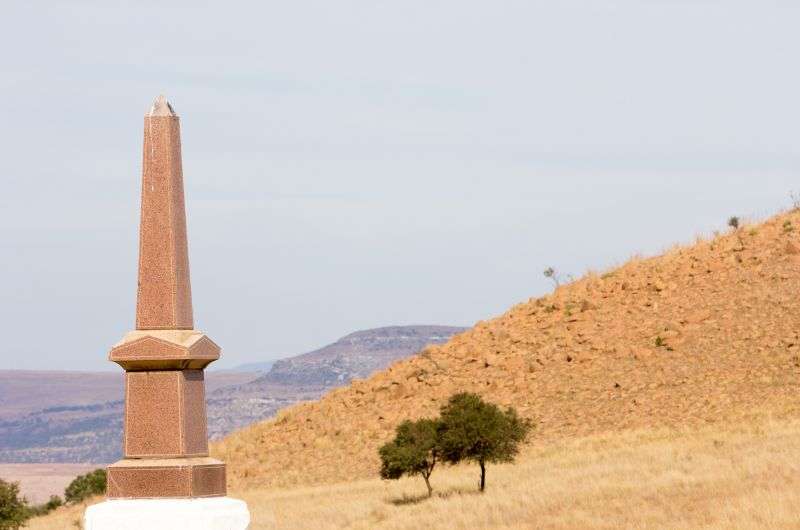 Memorial in Isandlwana in Drakensberg, South Africa