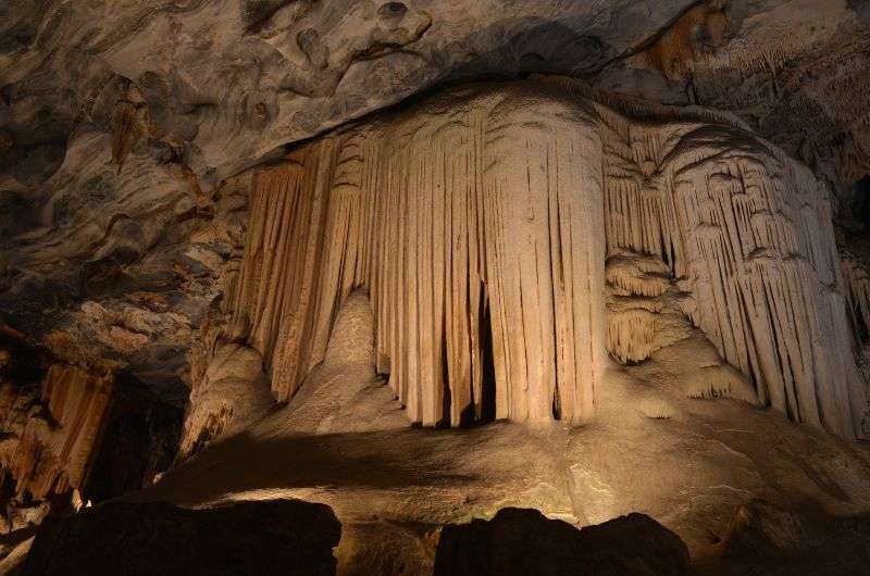 Cango Caves interior on Garden Route in South Africa