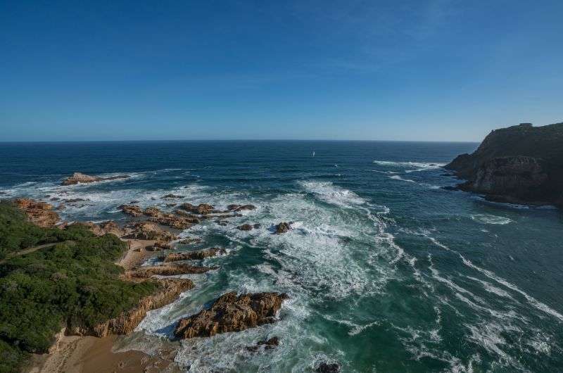 Visiting Knysna Heads on Garden Route in South Africa