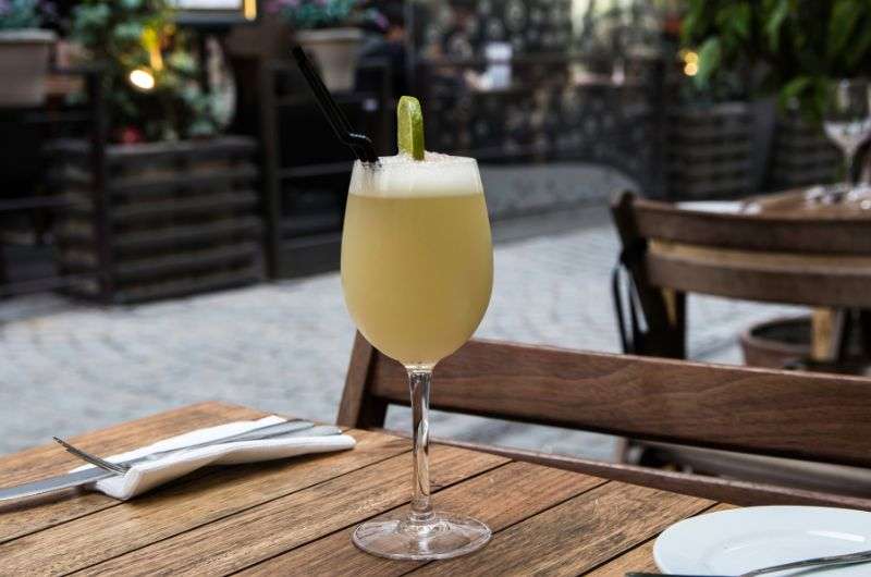 Pisco sour, traditional cocktail of Chile