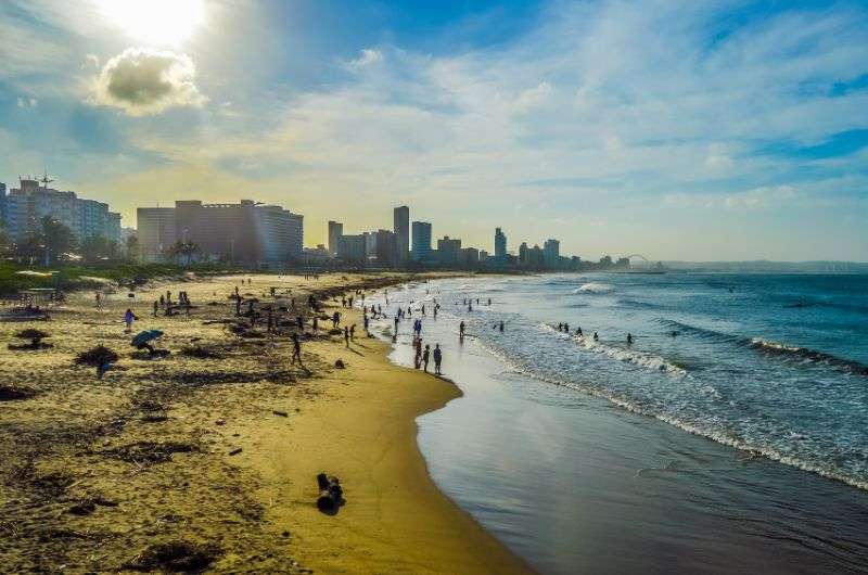 Durban’s Golden Mile—beach in South Africa