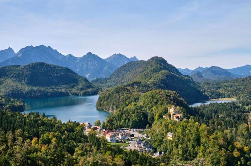 Alpsee lake in Bavaria, Germany