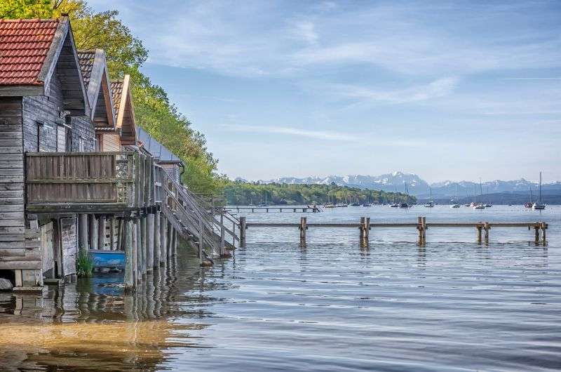 Ammersee lake near Munich in Bavaria, Germany