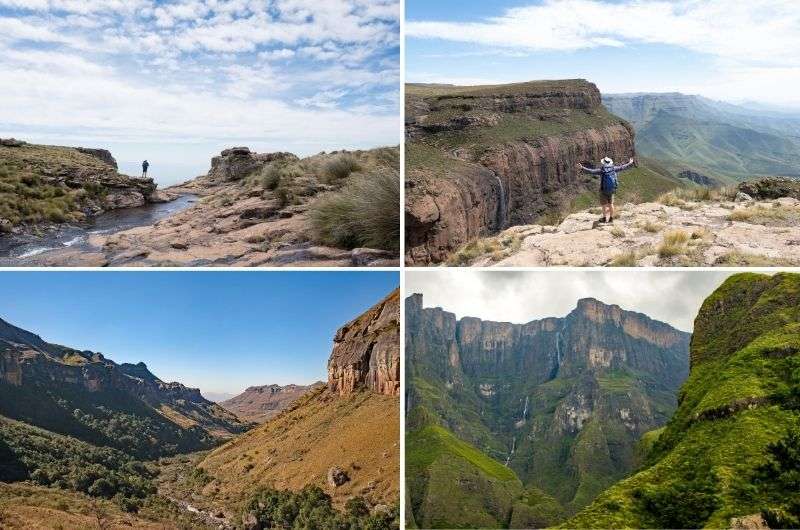 On the top of the Tugela Falls hike in Drakensberg, South Africa