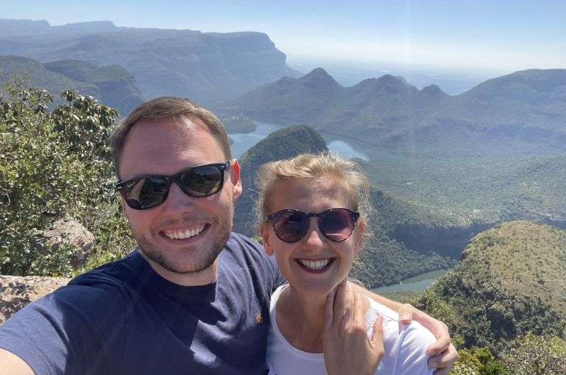 Tourists in Blyde River Canyon viewpoint, South Africa