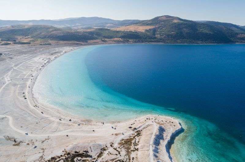Salda Lake near Istanbul, Turkey