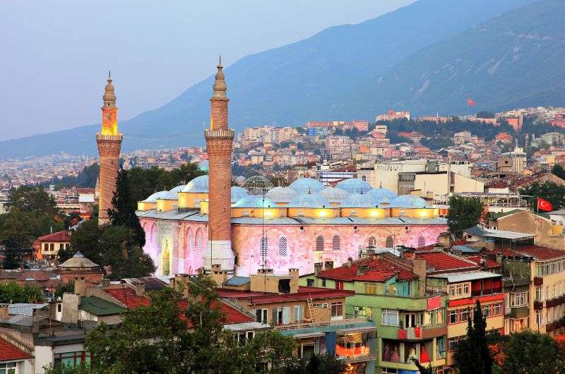 The city of Bursa, daytrip from Istanbul, Turkey