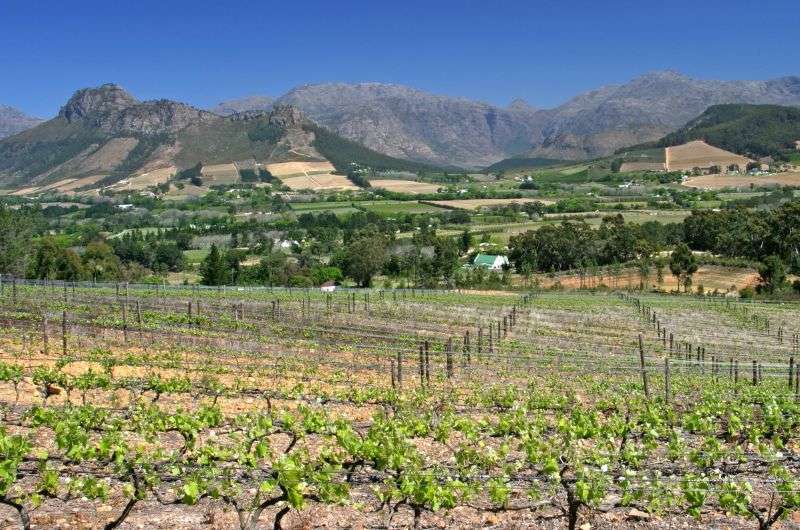 Franschhoek in Cape Town, South Africa
