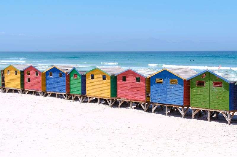 Muizenberg Beach in Cape Town, South Africa